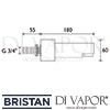 Bristan SPOUTS Bath Spout Dimensions
